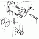 CR85R Передний тормозной суппорт