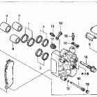 GL1800 Задний суппорт тормозной