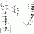 VTX1300S Задний тормозной цилидр