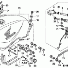 CB900F Топливный бак