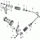 CRF50F Распредвал и клапана