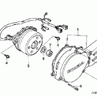 CR85R Left crankcase cover ('05)