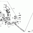 CRF250X Главный тормозной цилиндр - передний