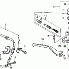 CMX250C Главный тормозной цилиндр - передний