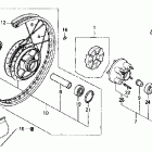 CMX250C Заднее колесо