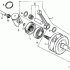 CR85R Коленвал