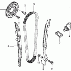 CRF450R Цепь ГРМ и натяжитель