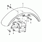 VT750DCA Переднее крыло