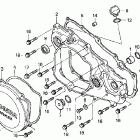 CRF250R Крышка картера правая