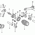 CRF450R Барабан переключения передач