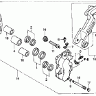 GL1800 Передний тормозной суппорт левый