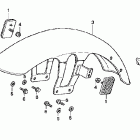 CB250 Переднее крыло