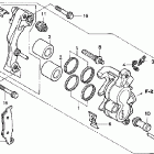 CRF230F Передний тормозной суппорт