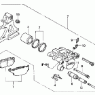 CBR600RR Задний суппорт тормозной