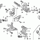 CBR600F4 Подножки