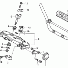 CRF450X Руль и панель переднего номера