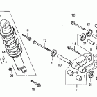 CRF100F Задний амортизатор