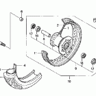 VT750CA Переднее колесо