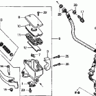 VTX1300S Главный тормозной цилиндр - передний