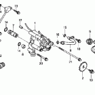 VTX1300C Масляный насос и фильтр