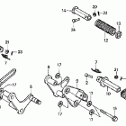 VT750DCA Подножки