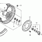 VT750DCA Переднее колесо