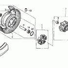 VT750DCA Заднее колесо