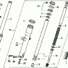 VTX1300S Передняя вилка