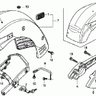 VTX1300S Заднее крыло