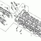 CB900F Головка цилиндра