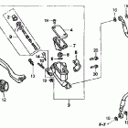 CR85R Главный тормозной цилиндр - передний