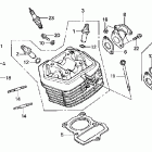 CRF100F Головка цилиндра