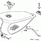CMX250C Топливный бак