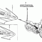CRF70F Наклейки