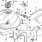 VTR1000F Топливный бак