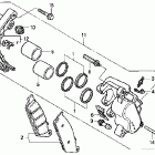 VT750CA Передний тормозной суппорт