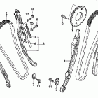 VTX1300C Цепь ГРМ и натяжитель