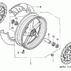 RVT1000R Front wheel ('02-'05)
