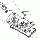 CB900F Крышка головки цилиндров