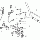 CRF150F Руль и панель переднего номера