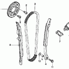 CRF450X Цепь ГРМ и натяжитель