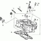 VTX1300C Задняя головка цилиндров