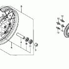 CB250 Заднее колесо