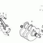 VT750DCA Коленвал и поршни