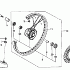 CRF150F Переднее колесо
