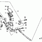 CR125R Главный тормозной цилиндр - передний