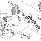 ST1300A Передний тормозной суппорт левый