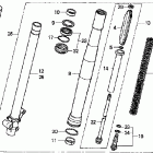CR85R Передняя вилка