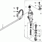 CR125R Задний тормозной цилидр