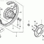 CRF100F Заднее колесо